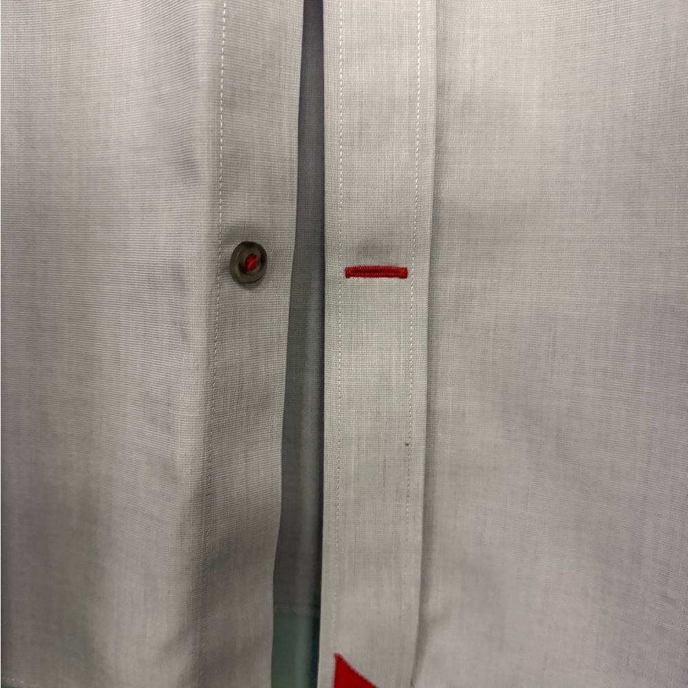 UNTUCKit Men's Light Gray Long-Sleeve Button-Up Shirt 2XL - Picture 3 of 5